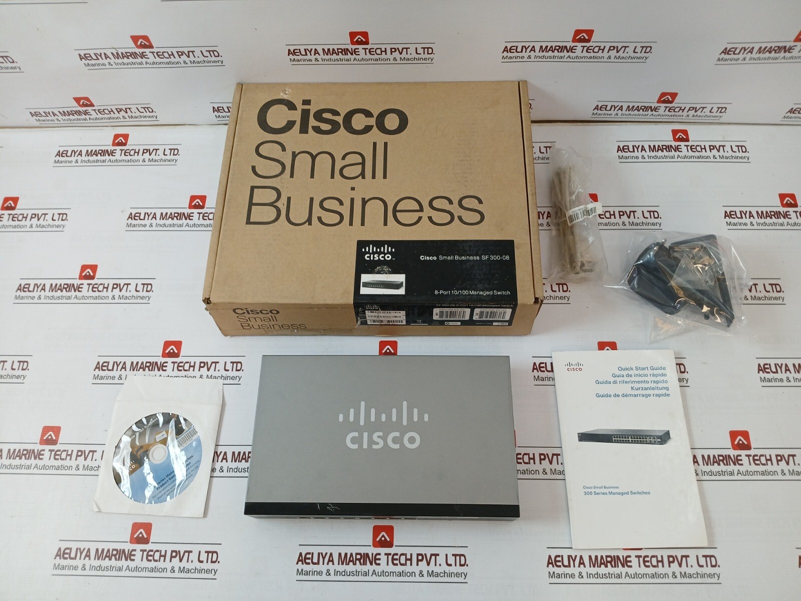 CISCO SF 300-08 300 Series Managed Switch 12V DC 1A ESW811ESD01G 6C504D534DA7