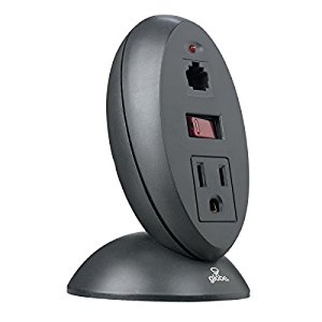Globe Home Office Surge Protector, Protect Computer, Desktop, Laptop, Tablet