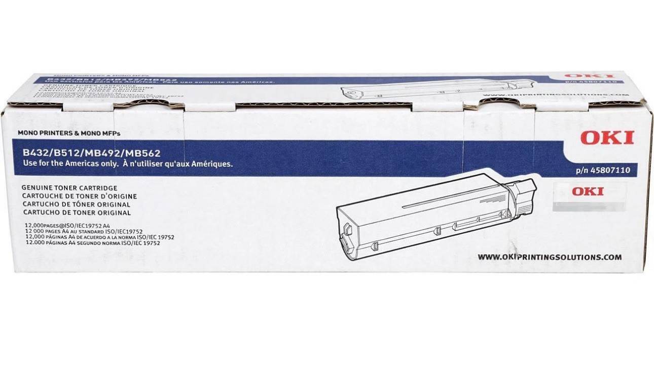 Oki Data 45807110 Extra High Yield Toner Cartridge - Black