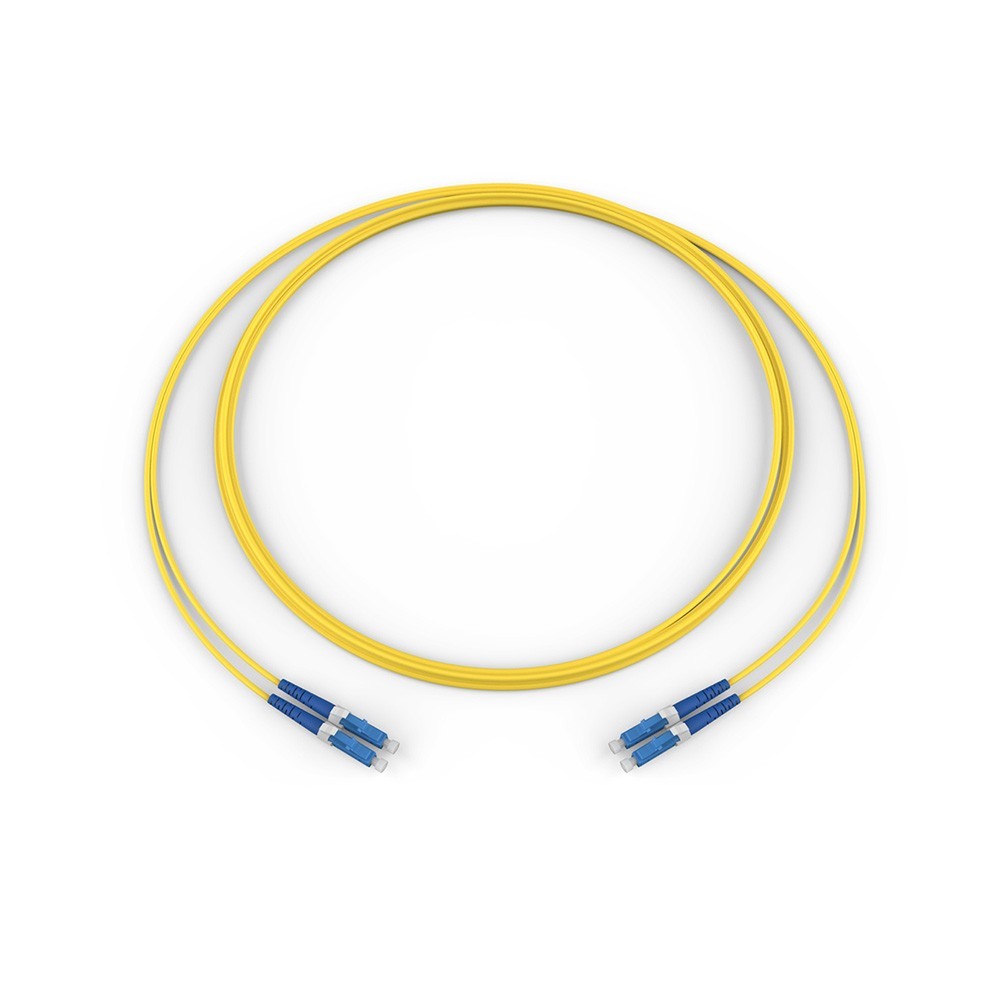 Corning 040402G5120001M 1 Meter Fiber Optic Jumper LC Duplex Zipcord Cable (OS2)