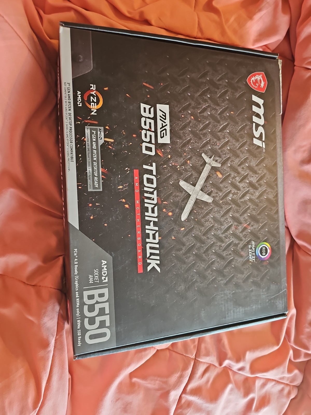MSI Mag B550 Tomahawk Desktop Motherboard AMD Chipset Socket AM4 ATX
