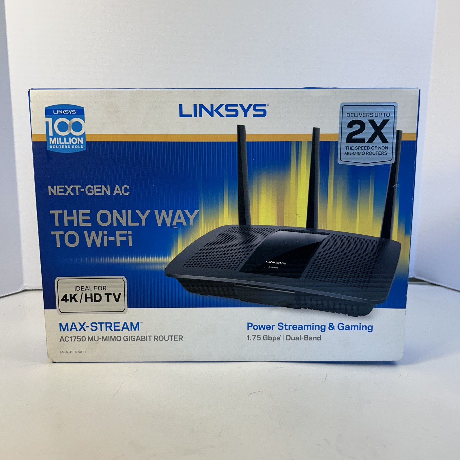 New In Box Linksys Dual-Band WiFi Router - EA7300 AC1750 MU-MIMO Gigabit 4 Port
