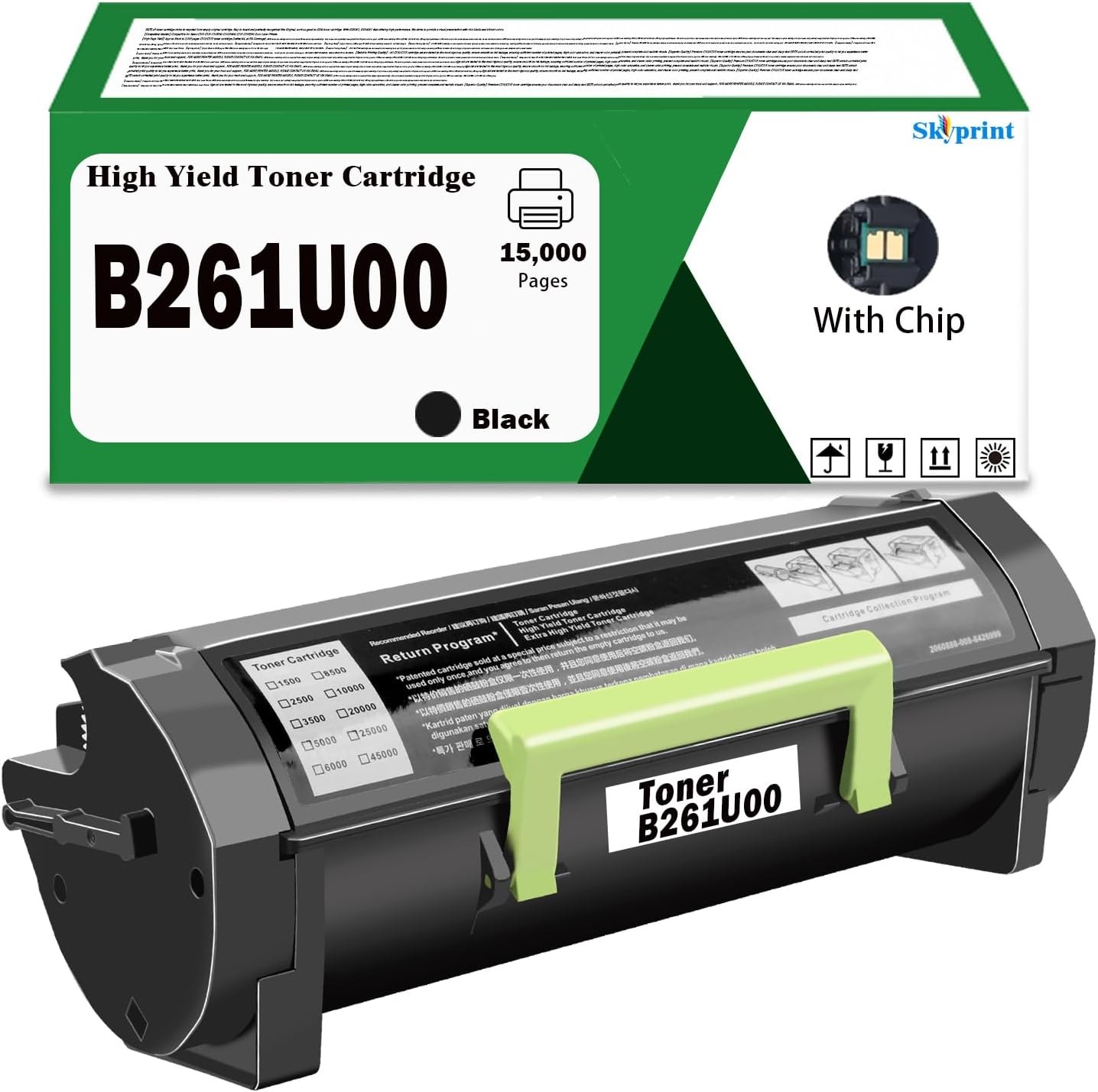 Toner Catridge for Lexmark B260UA0 B2650 B2650dn B2650dw MB2650adwe Printers
