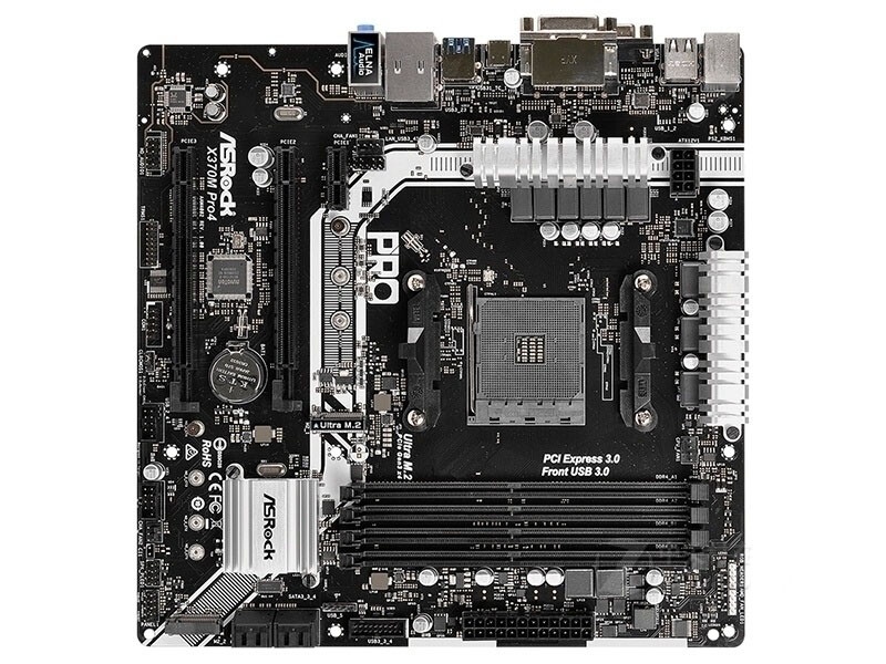ASROCK X370M PRO4 motherboard X370 DDR4 64G VGA+DVI+HDMI M-ATX Tested OK