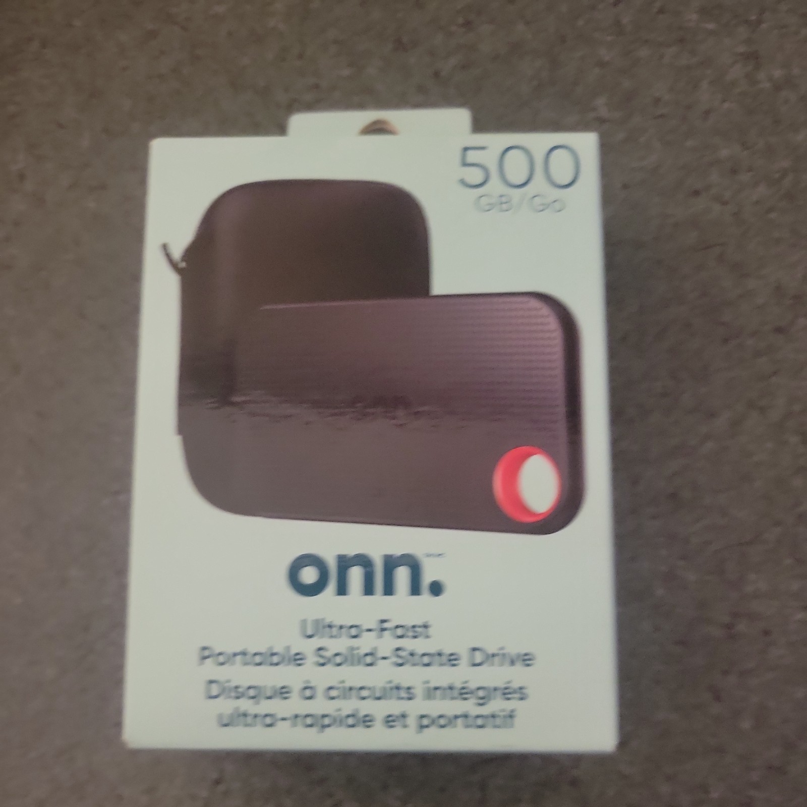 onn. 100108860 500 GB Ultra-Fast Portable Solid-State Drive