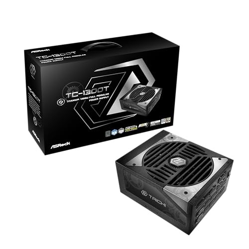 ASRock Taichi TC-1300T PC Power Supply 1300W PCIe 5.1 Compatible 80PLUS Titanium