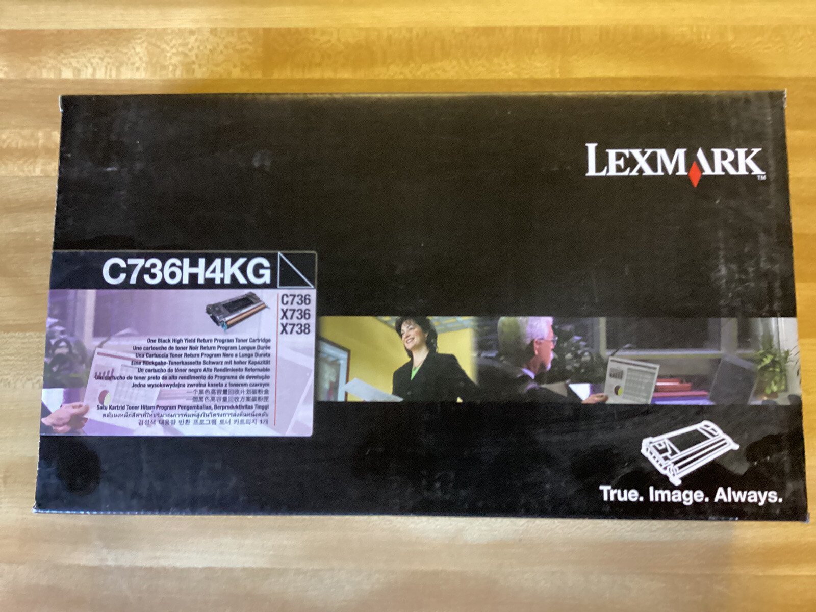 New Genuine Lexmark C736H4KG (C736,X736,X738) Black Toner Cartridge.
