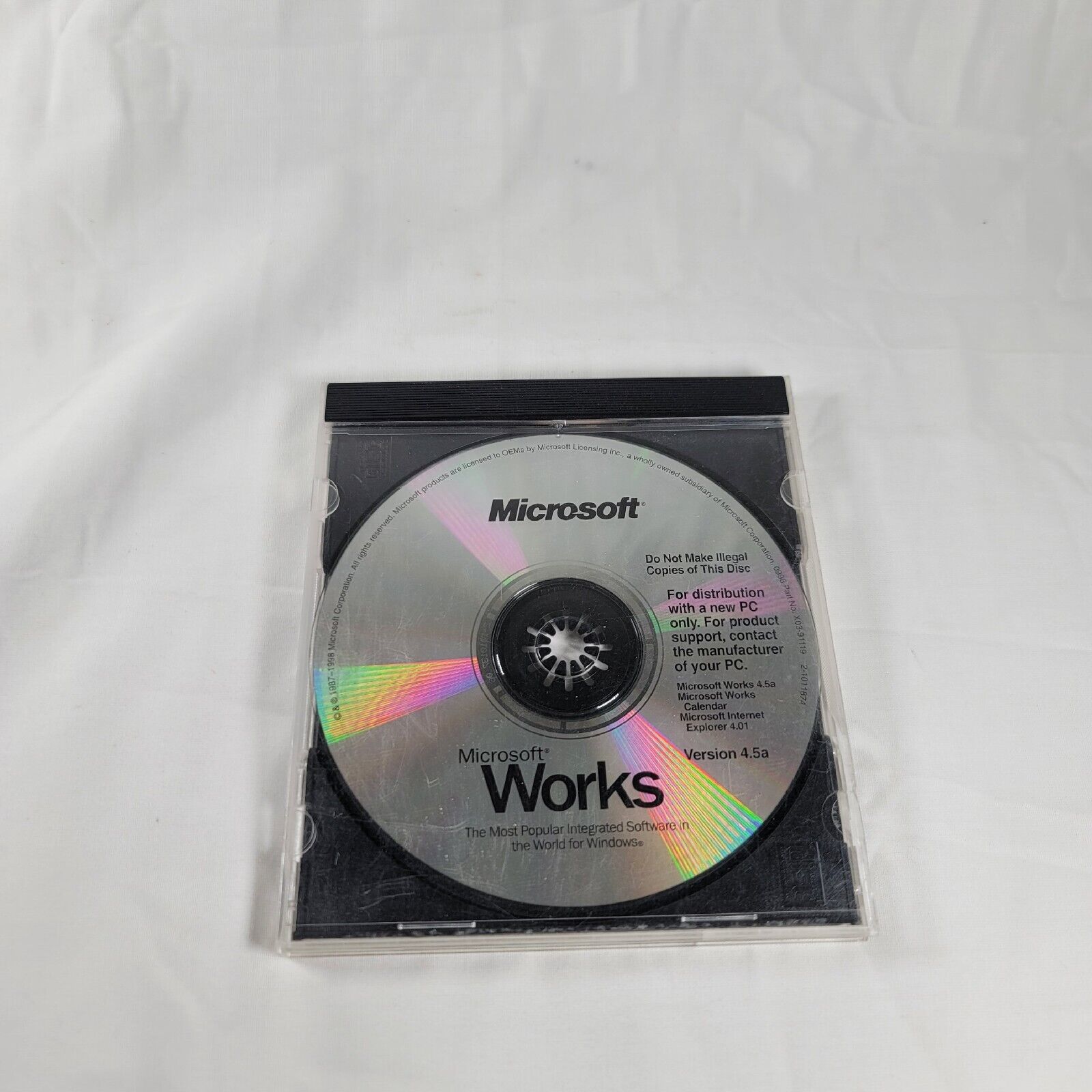 Microsoft Works Version 4.5a CD-ROM Disc Only 