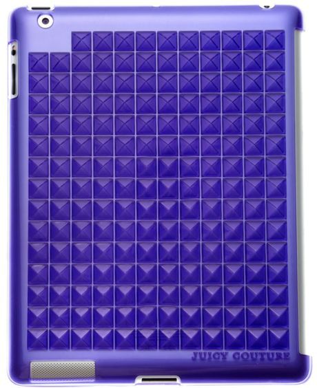 JUICY COUTURE ROYAL PURPLE POP 9.6" PYRAMID GELLI CASE FOR IPAD ORG. $68.00 BNWT