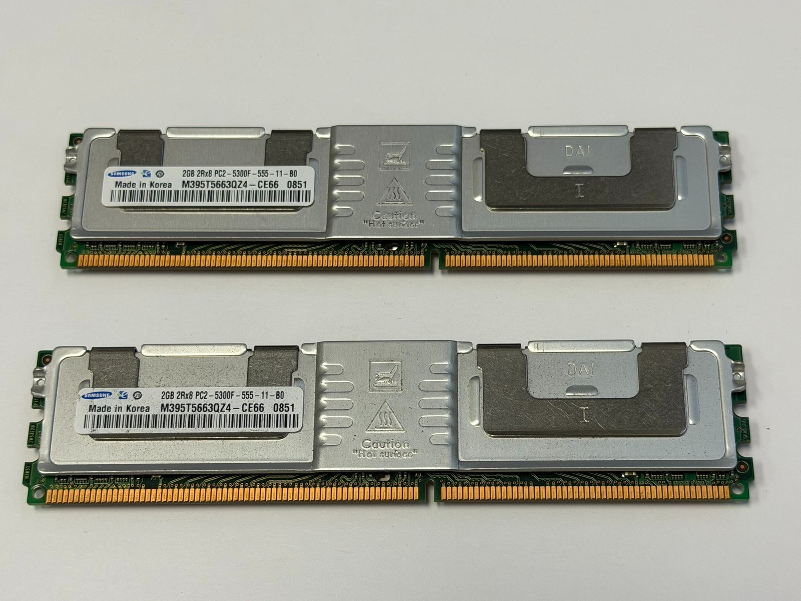 Samsung 4GB (2 x 2GB) PC2-5300F DDR2 667 ECC Server Memory Kit M395T5663QZ4-CE66