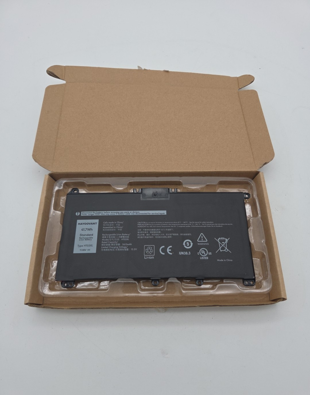 HP HT03XL Rechargeable Li-Ion Battery Pack 11.55V 41.9Wh Brand New
