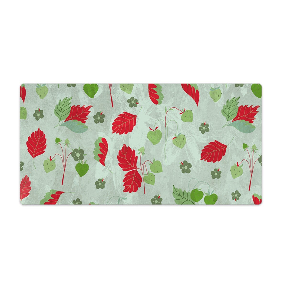 Table Mouse Waterproof Desk Pad Protector Mat Large Wild Strawberry 120x60