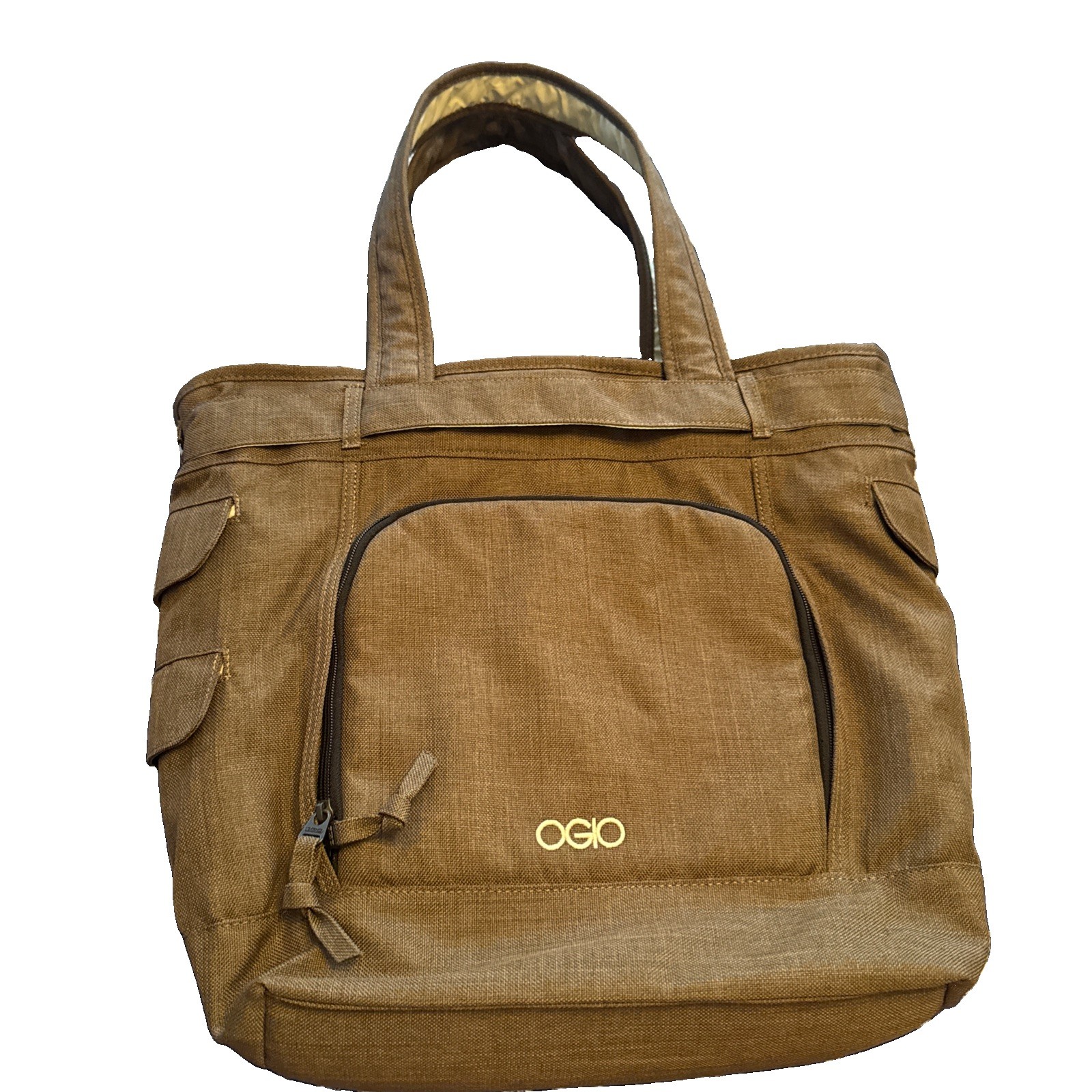 Ogio Brown/light sage lining , Laptop Bag -gently used. 
