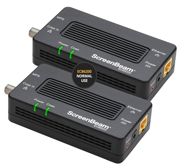 ScreenBeam Bonded MoCA 2.0 Network Adapter for High Speed Internet, Ethernet