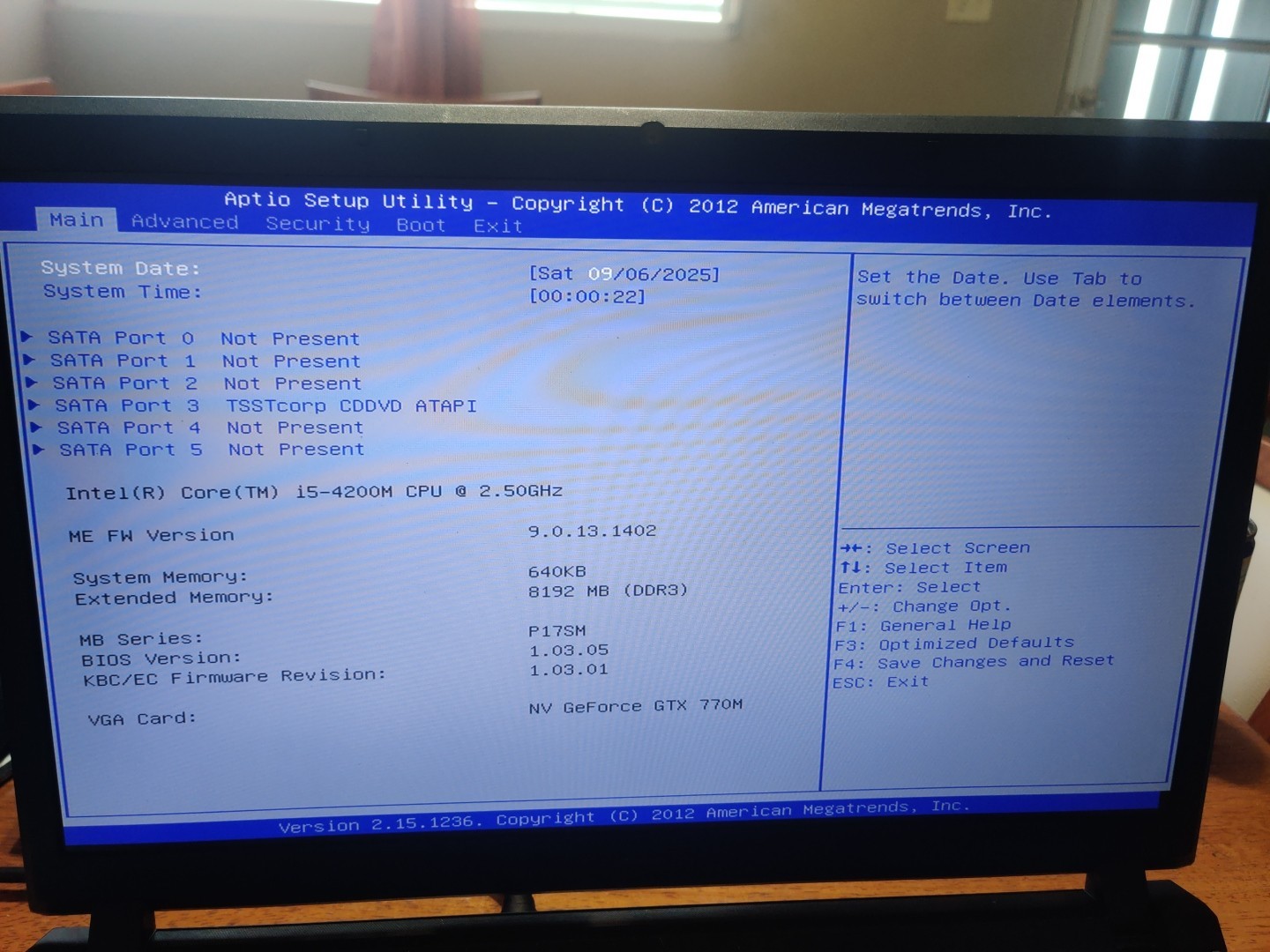  Clevo P177sm I5-4200 8GB Ram Gtx 770m No SSD Or HDD Included Read