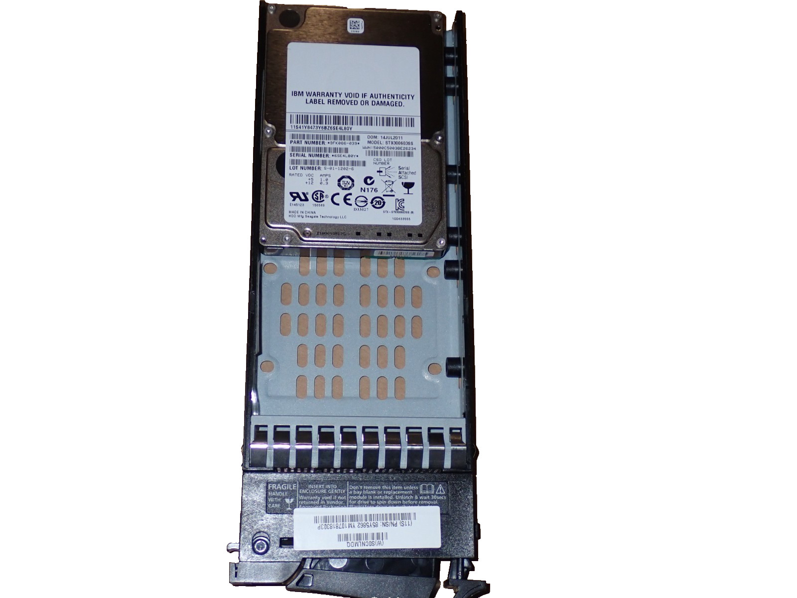 IBM 85Y5862 300GB 2.5 Inch, 10K 6GB SAS Hot-Swap V7000  Internal Hard Disk