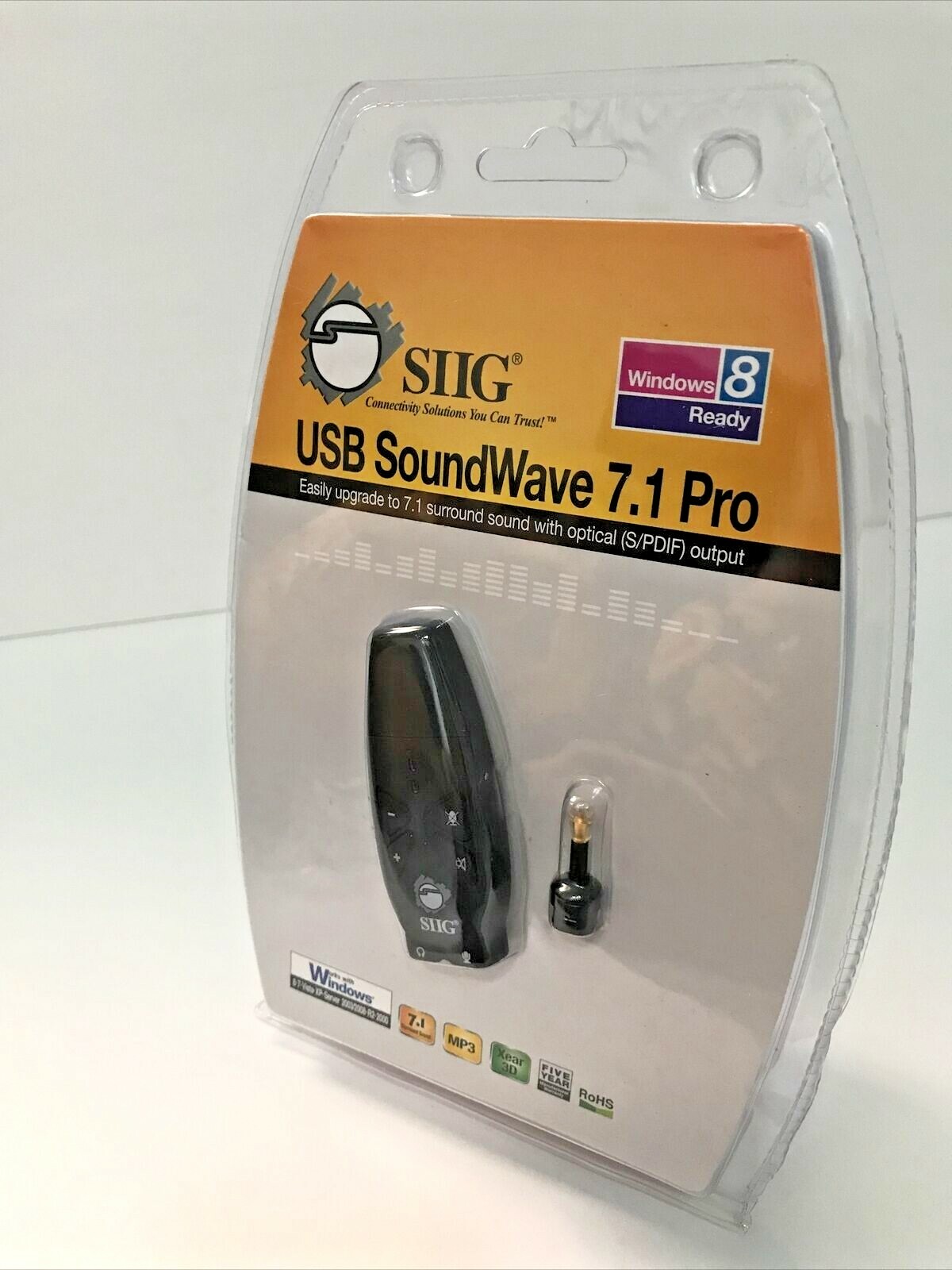 SIIG ALP1530X USB SoundWave 7.1 Pro Upgrade to 7.1 With Optical S/PDIF Output