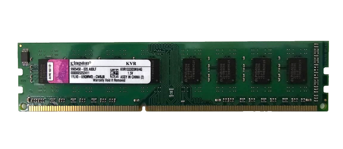 Kingston ValueRAM 4GB DDR3 1333MHz PC3-10600 Desktop RAM KVR1333D3N9/4G 1.5V.