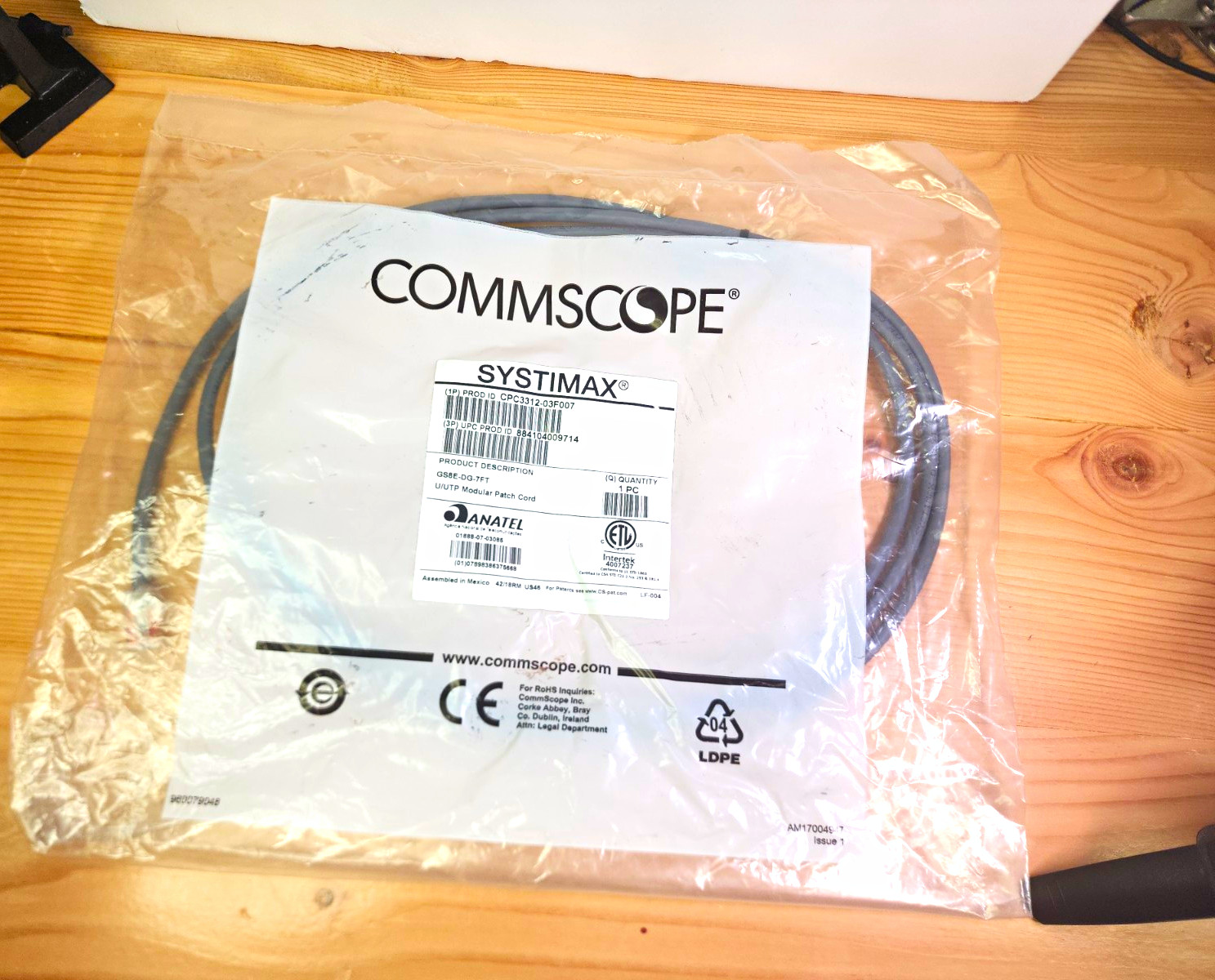 Lot Of 12 CommScope SYSTIMAX GS8E-DG-7FT Cat 6 RJ-45 Patch Cord Round Gray 7 ft