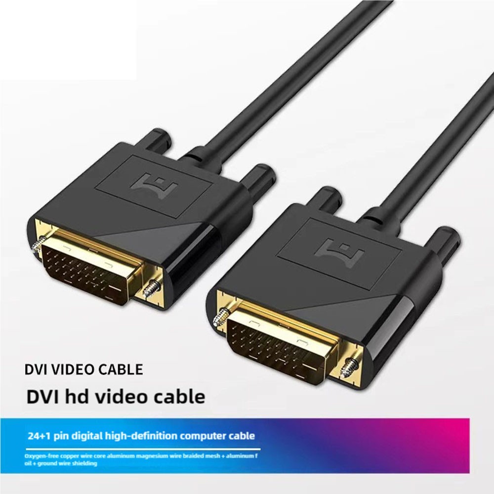 DVI-D to DVI-D Cable Dual Link Male to Male DVI 24+1 Pins Monitor Display Cord