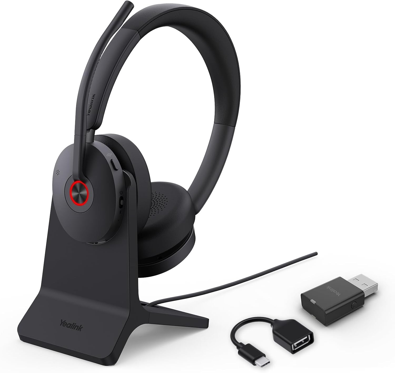 Yealink WH68 Hybrid DECT&Bluetooth Wireless Headset,  Teams Certified 1208714