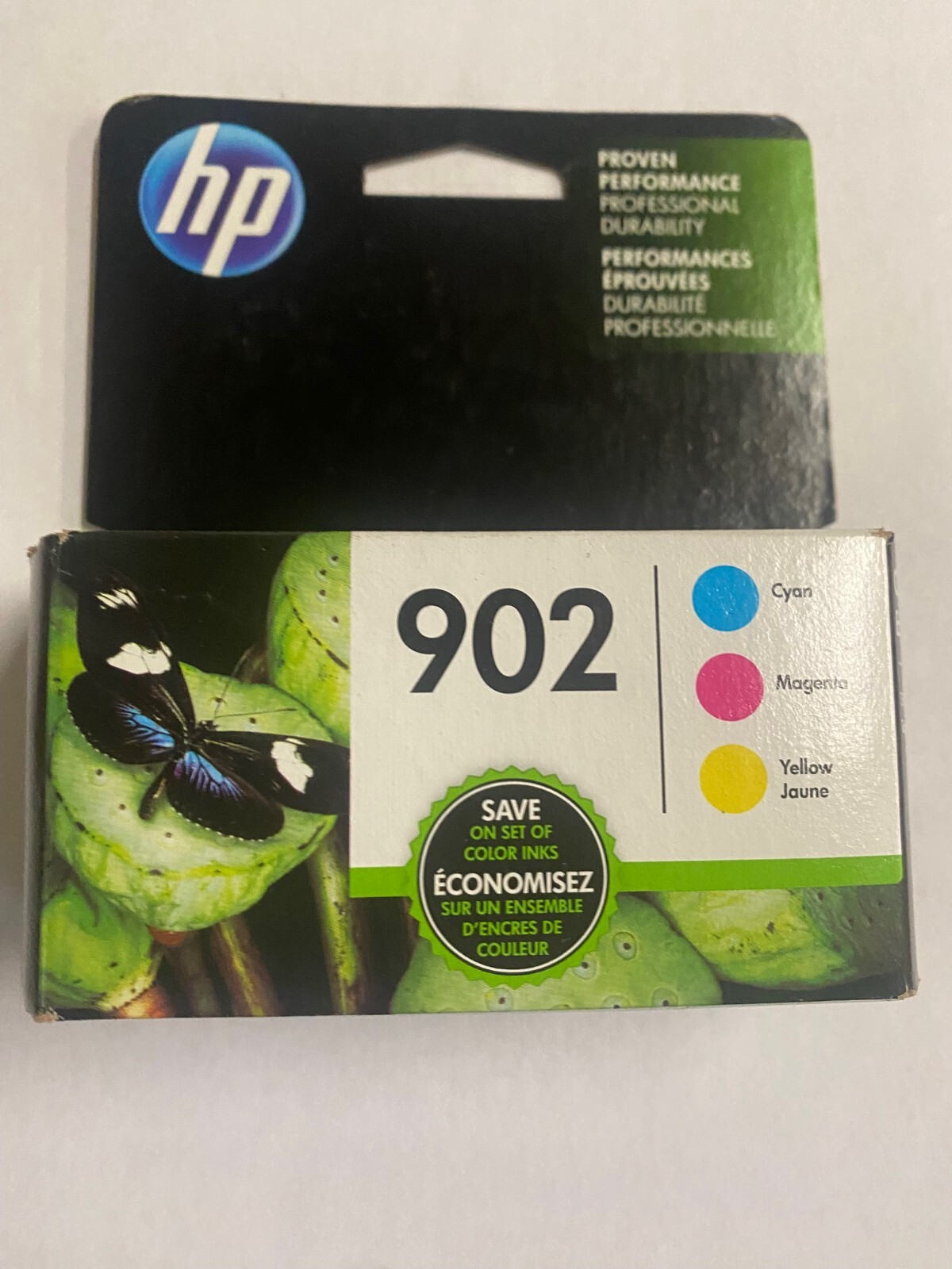 3pk NEW SEAL GENUINE HP 902 Cyan Magenta Yellow Ink Set T0A38AN 2024 