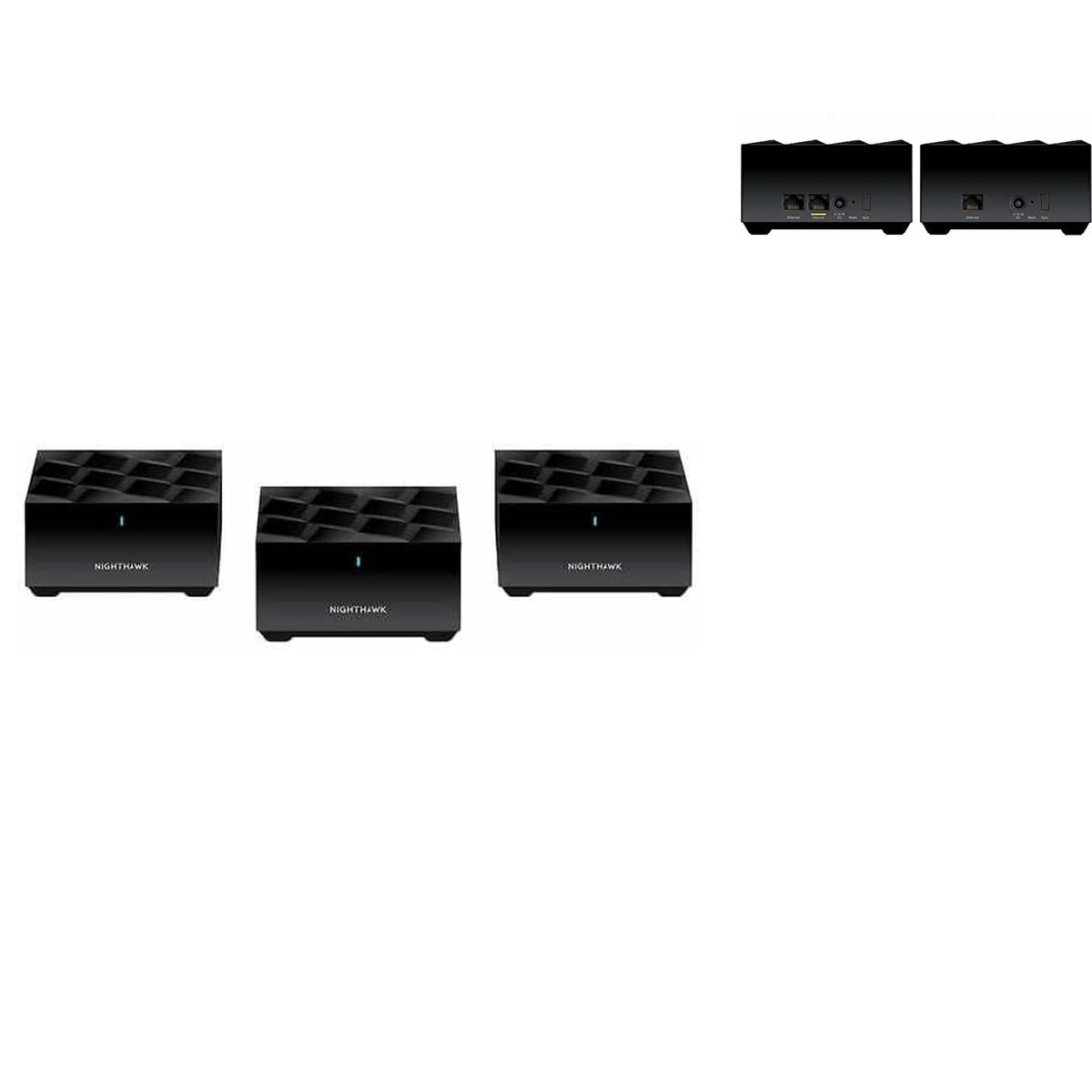 NETGEAR MK73-100NAR Nighthawk AX3000 WiFi 6 3-Pack Router 2 Satellites Renewed