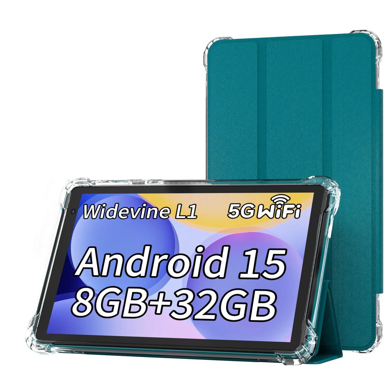 BYANDBY Tablet 7 inch Android 15.0 Tablet, 8GB+32GB ROM （1TB Expand）, Quad-Core,