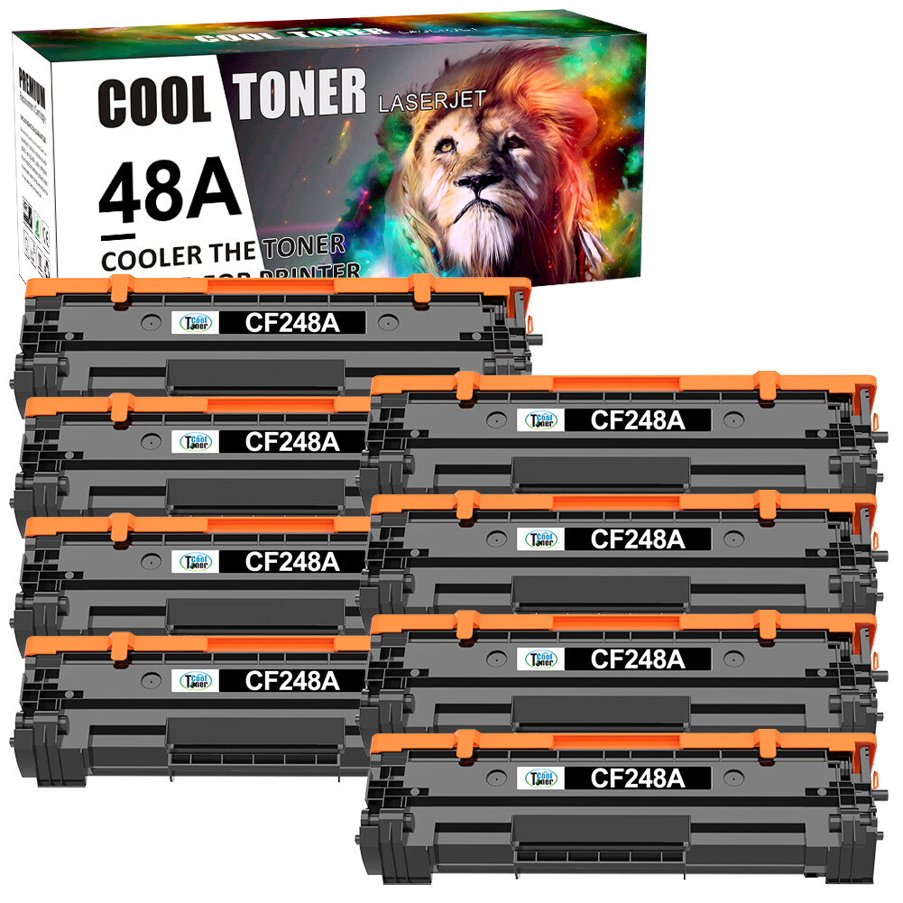 8PK Black CF248A 48A Toner for HP LaserJet Pro M16a M16w MFP M28a M29w M29a