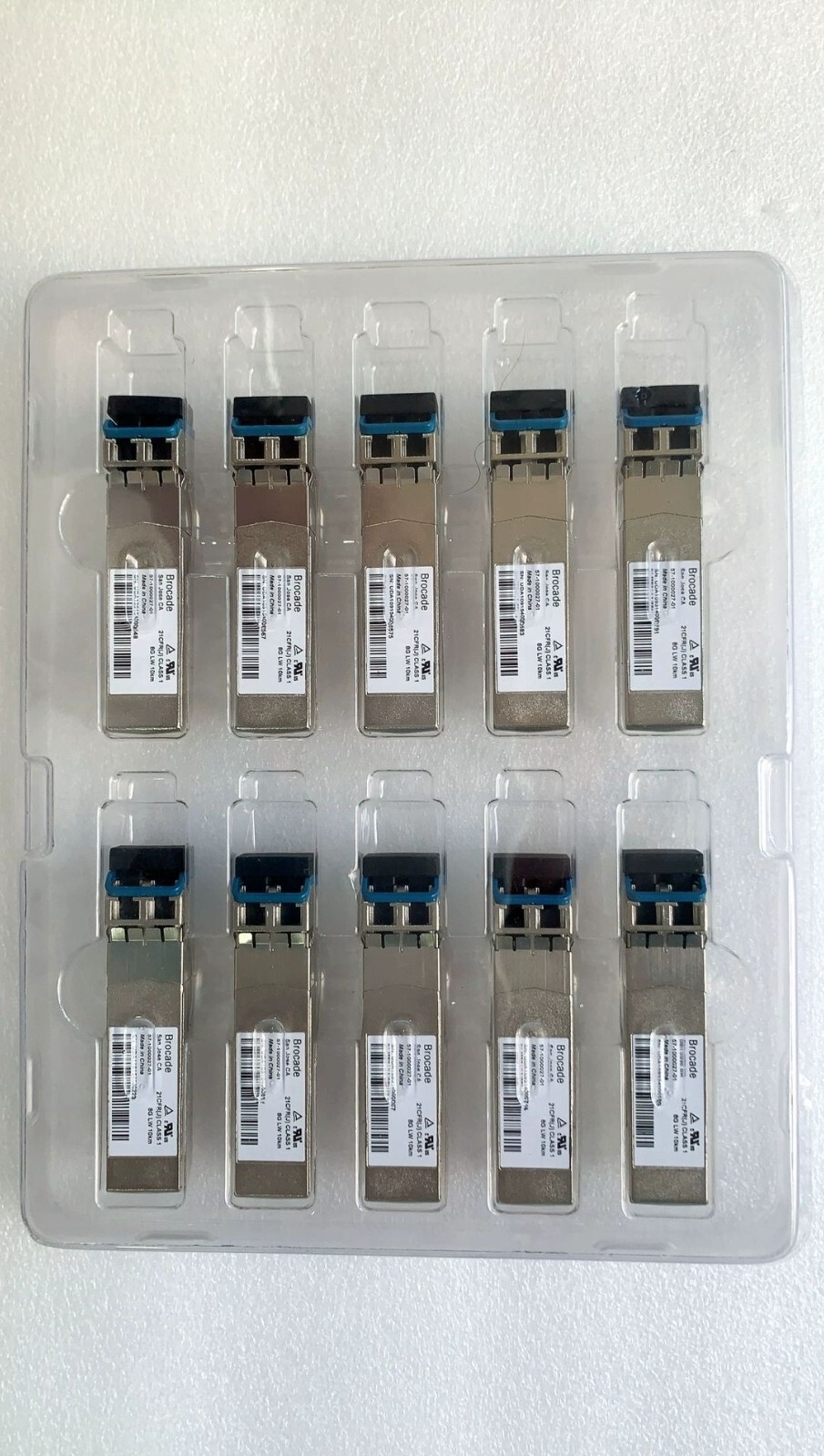 2pcs Brocade 8Gb 57-1000027-01 XBR-000153 LW Duplex 10Km SFP+ Optic Transceiver