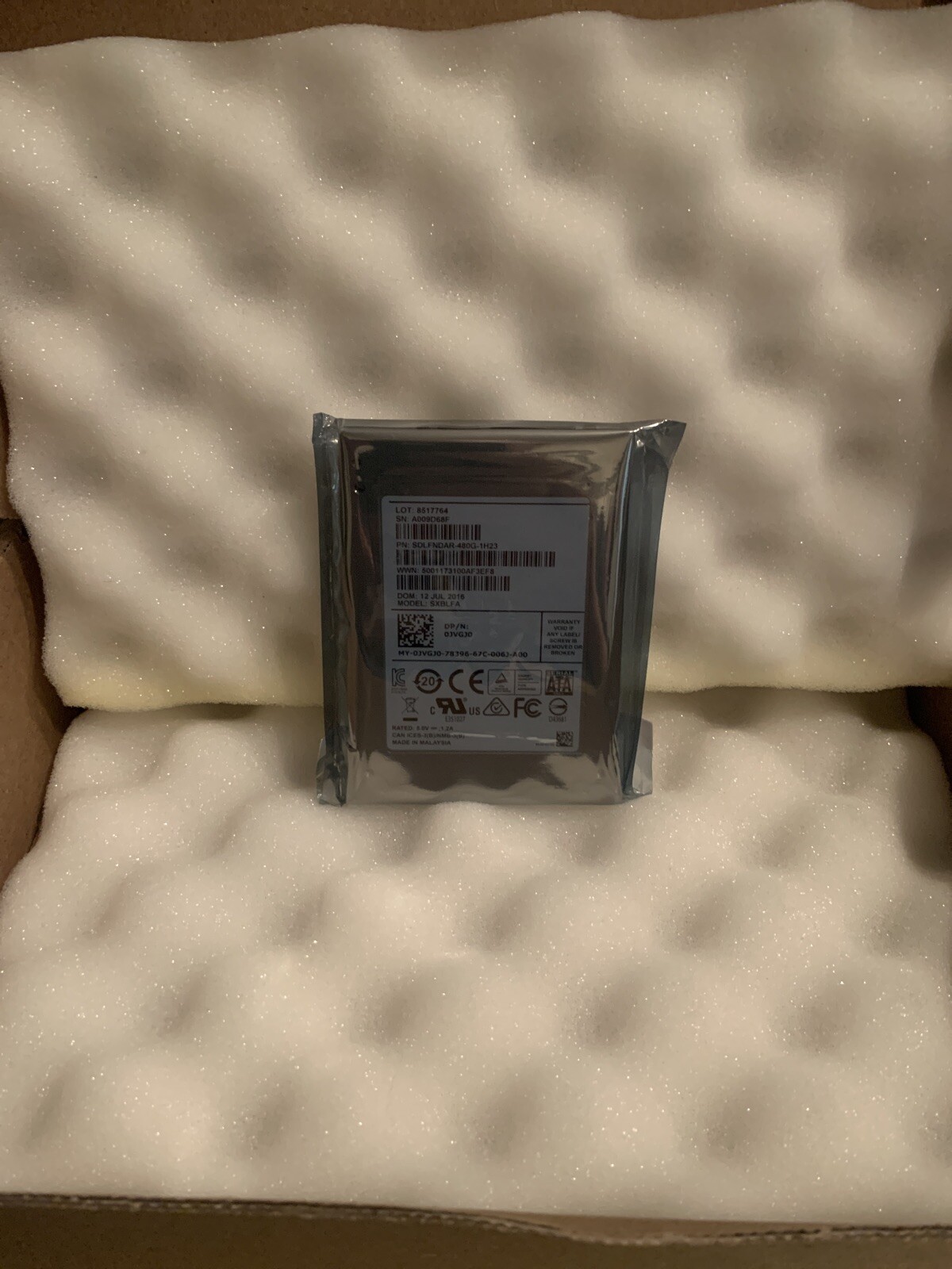 NEW Dell 480g, Jvgj0, Ssdr, Sata, 2.5, Sdsk