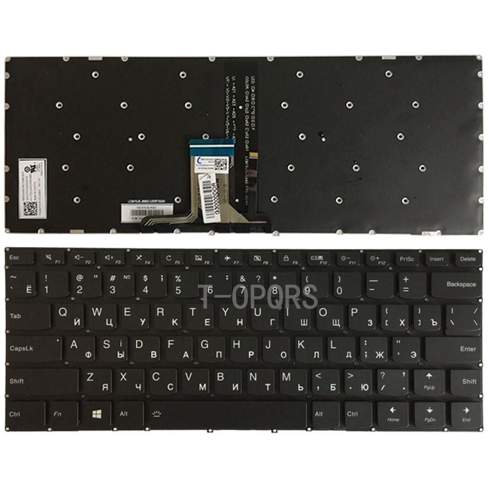 New Russian keyboard For Lenovo yoga 510-14AST 510-14IKB 510-14ISK Backlit