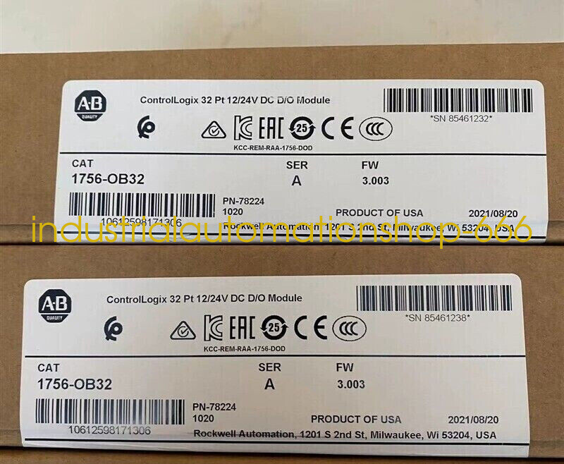 1PC NEW 1756-OB32 SER A ControlLogix 32 Point D/O Module Via DHL or FedEX