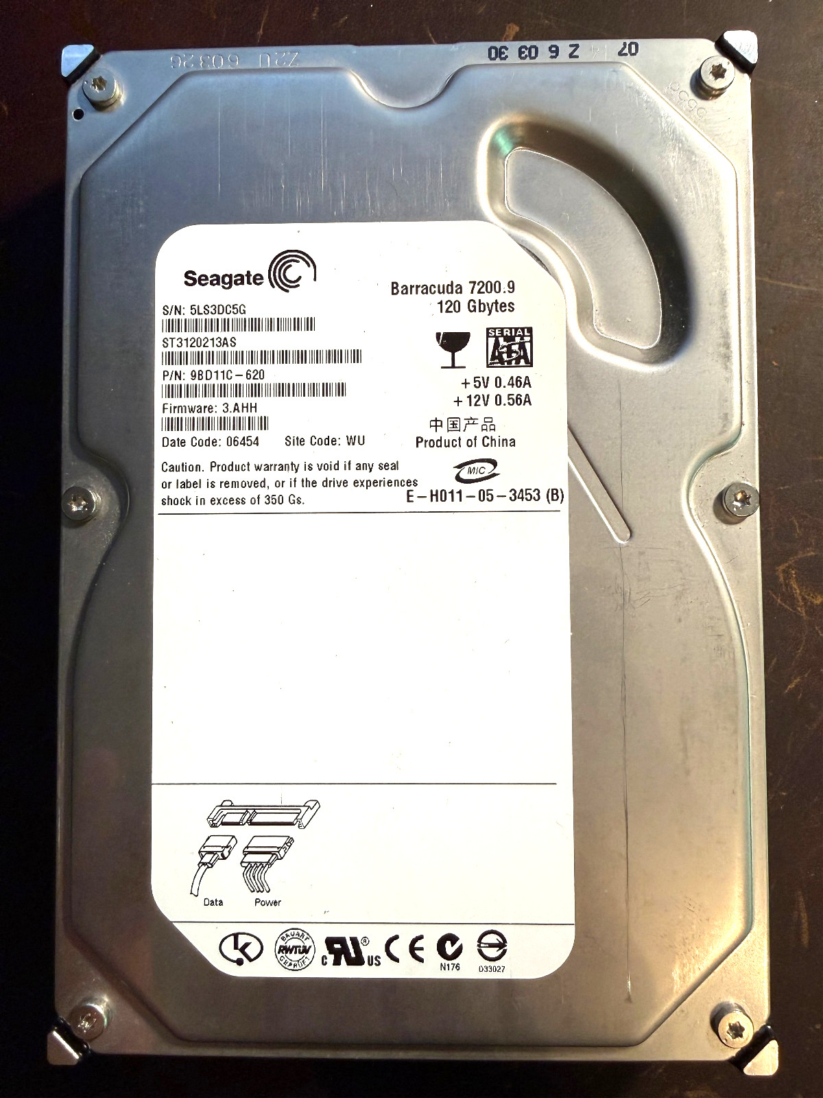 Seagate Barracuda 7200.9 120 GB Internal 7200RPM 3.5" (ST3120213AS) HDD