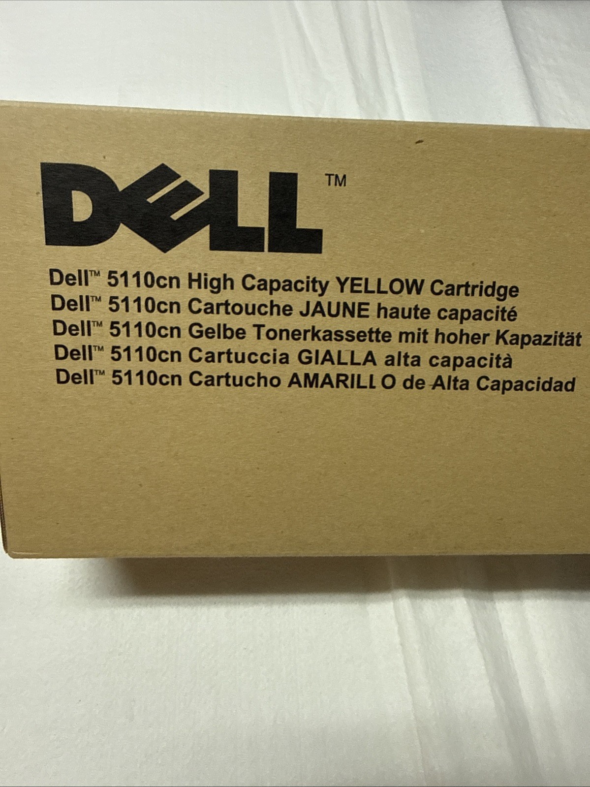 Dell 5110CN CT200843 JD750 Yellow Toner NEW SEALED OEM