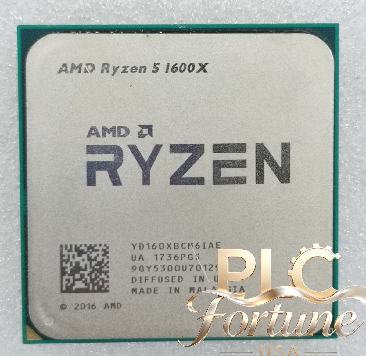 Used AMD Ryzen 5 1600X R5 1600X 6-Core 3.6GHz Socket AM4 95W CPU Processor