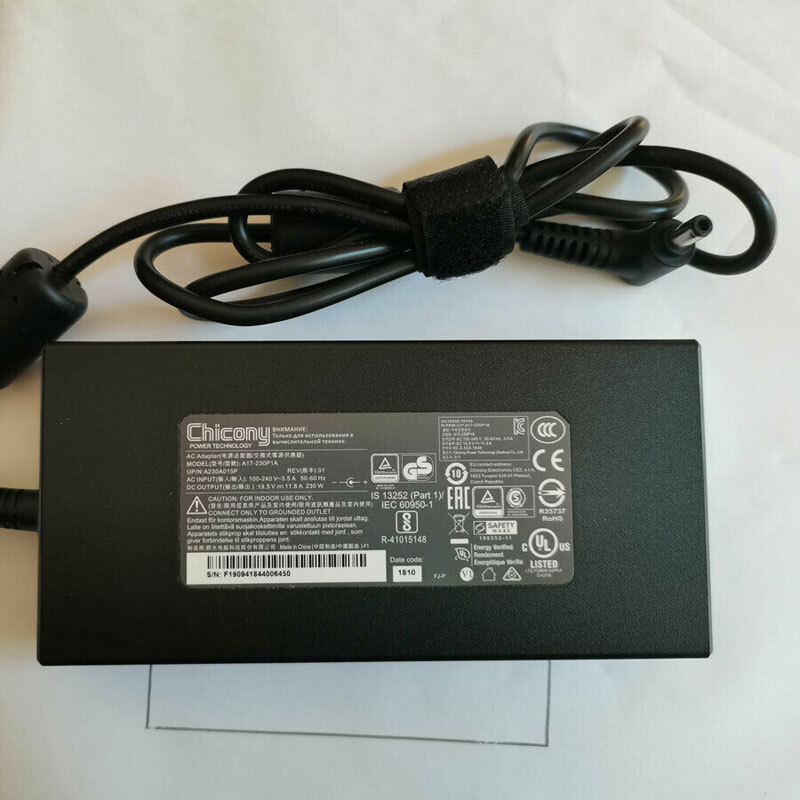 Genuine 230W AC Power Adapter for Gigabyte 15-X9 Aero 15-Y9 PC Gaming Noteobook