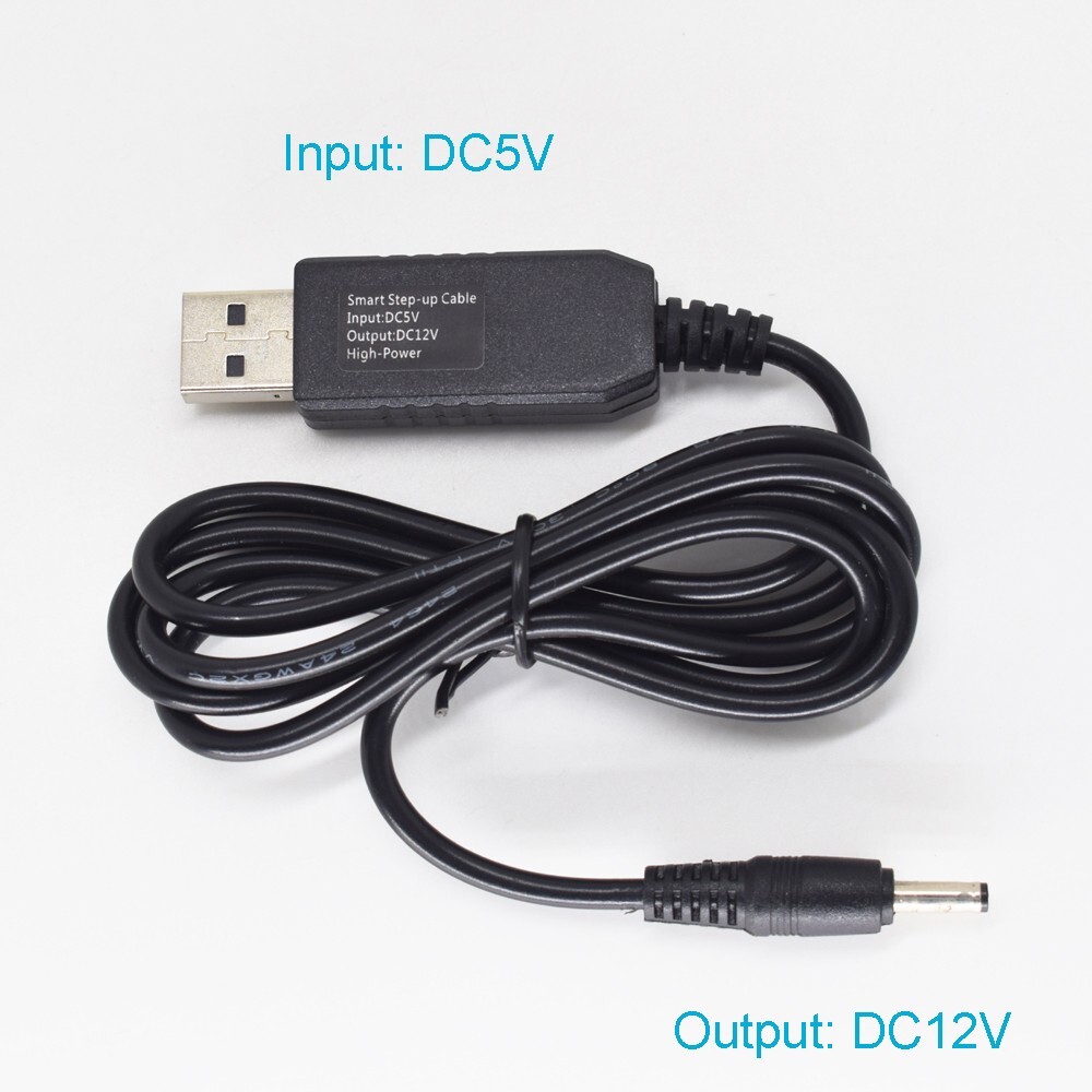 1pc 1M/3.3FT High Quality USB A Male 5V To 12V DC 3.5x1.35mm Male Step-Up Cable