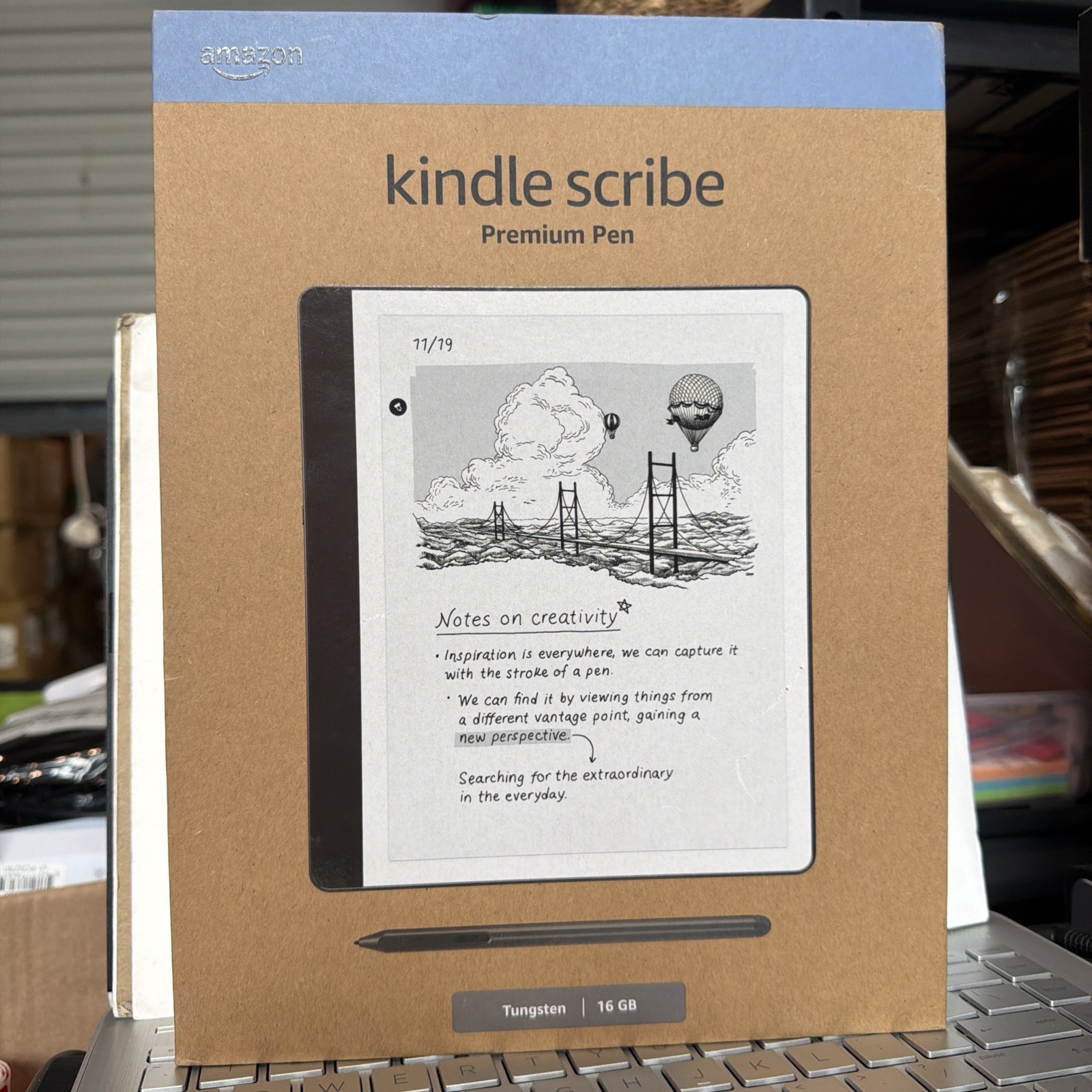 Amazon Kindle Scribe with Premium Pen (16 GB) 2024 Release - Tungsten (NEW)