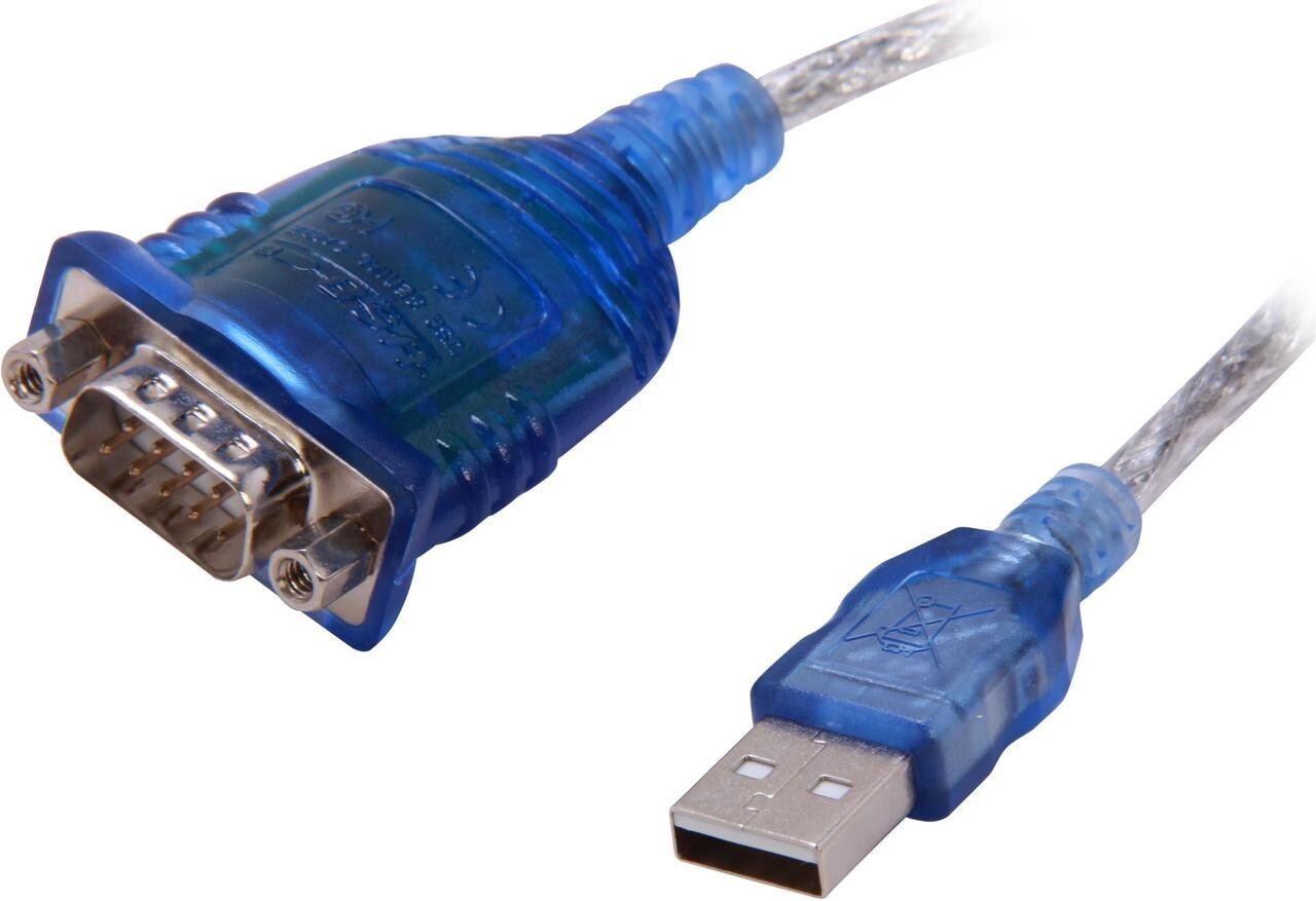 C2G 1-Foot USB To Serial Db-9 Male RS-232 Cable Model 26886