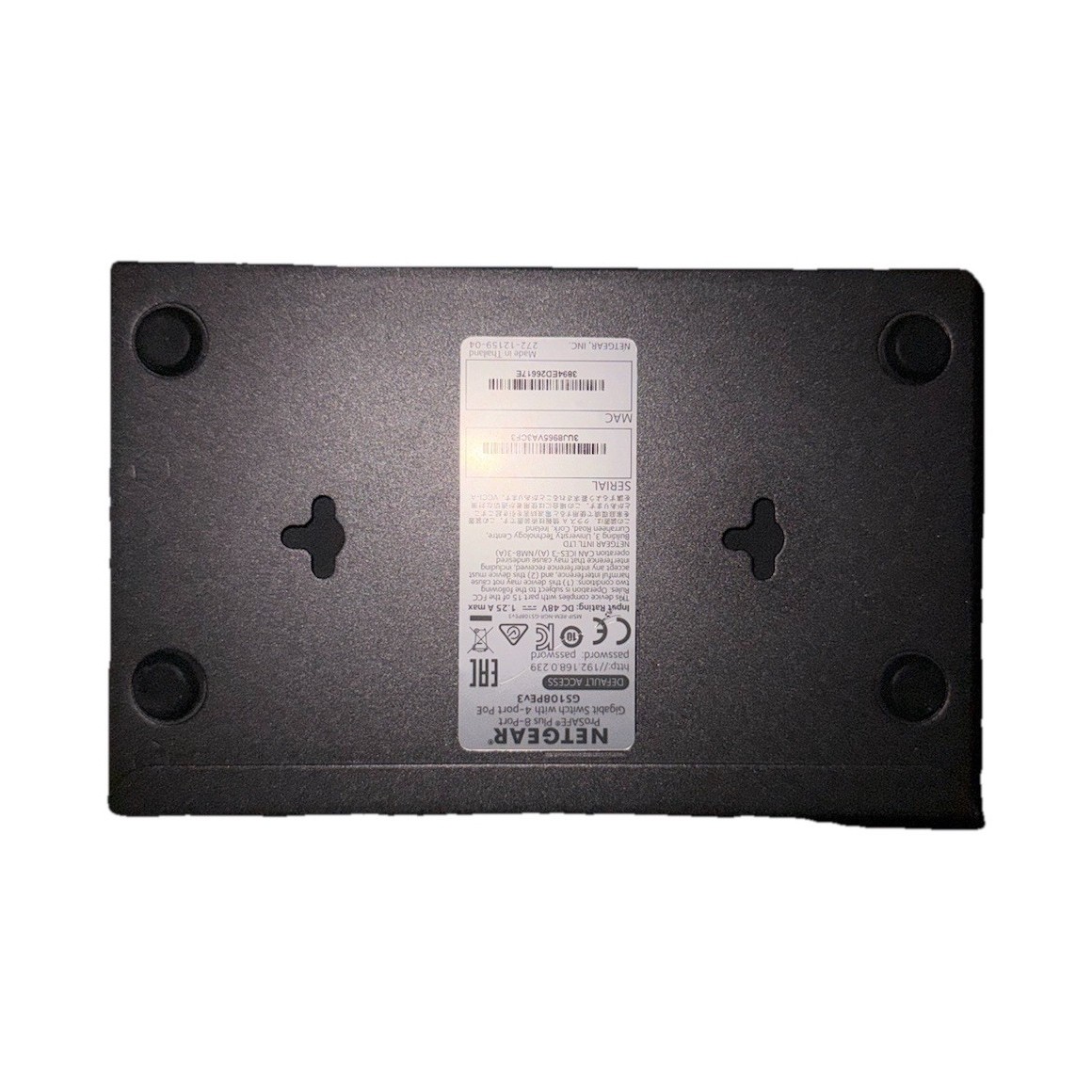 NETGEAR ProSAFE GS108PE 8-Port Gigabit Ethernet Switch Partially Managed L2
