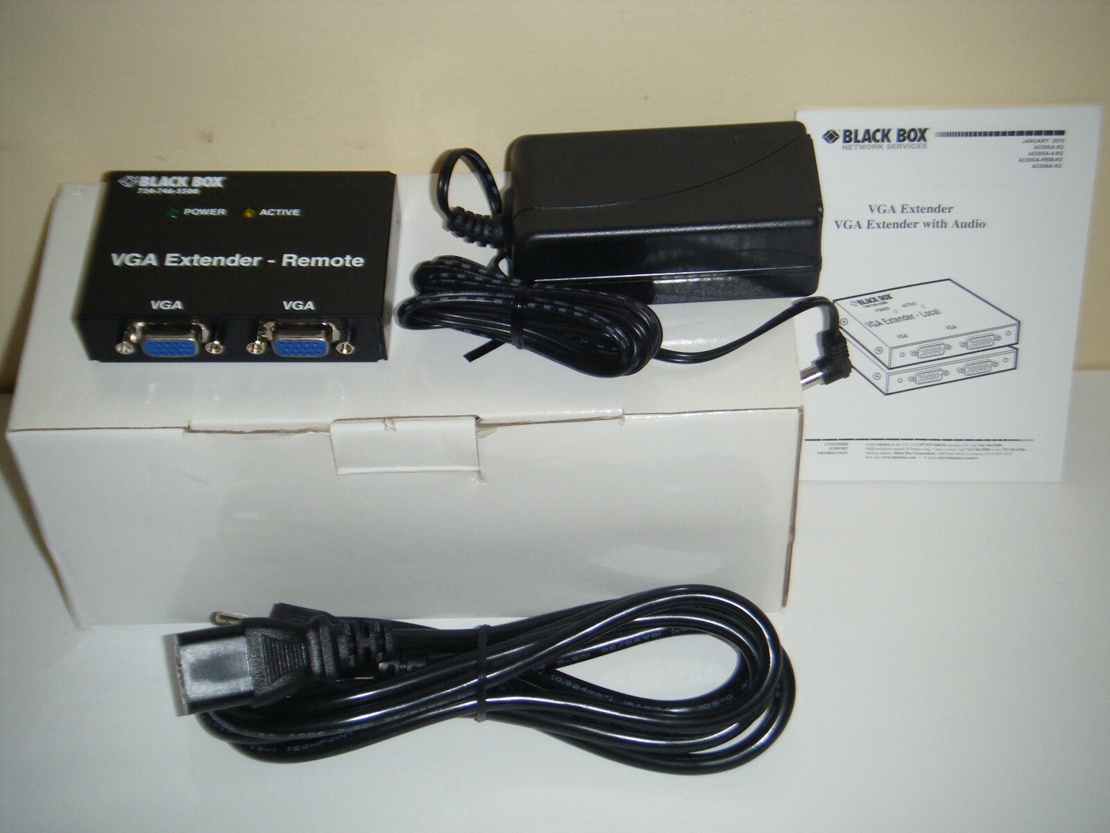 Black Box Networking AC555A-REM-R2 VGA 2 Port Receiver (Remote) 