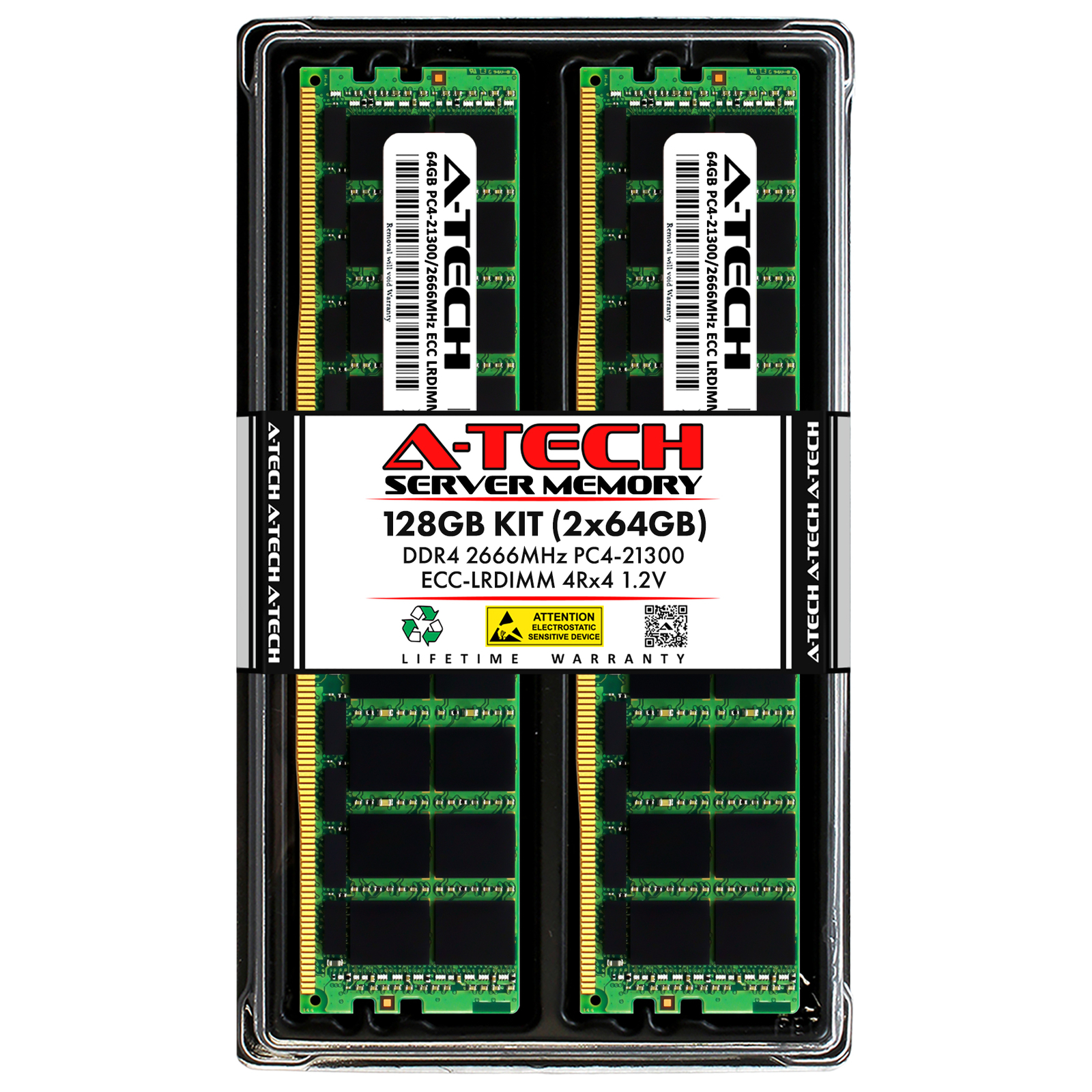 128GB 2x64GB 4Rx4 PC4-2666V-L HP ProLiant DL160 G9 DL380p G9 DL388 G9 Memory RAM