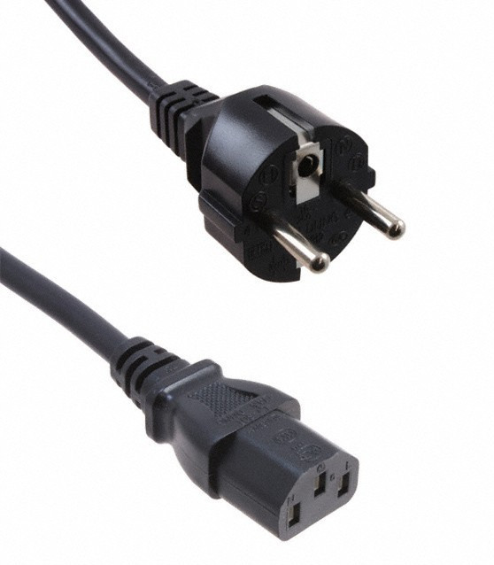 I-SHENG SP-023 EURO POWER CORD 16A 250V 6ft CABLE CEE 7/VII To IEC320-C13