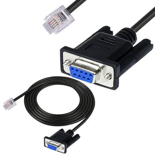 PDU RS232 DB9 RJ12 Console Serial Lead interface Cable for APC AP7000 8000 9000
