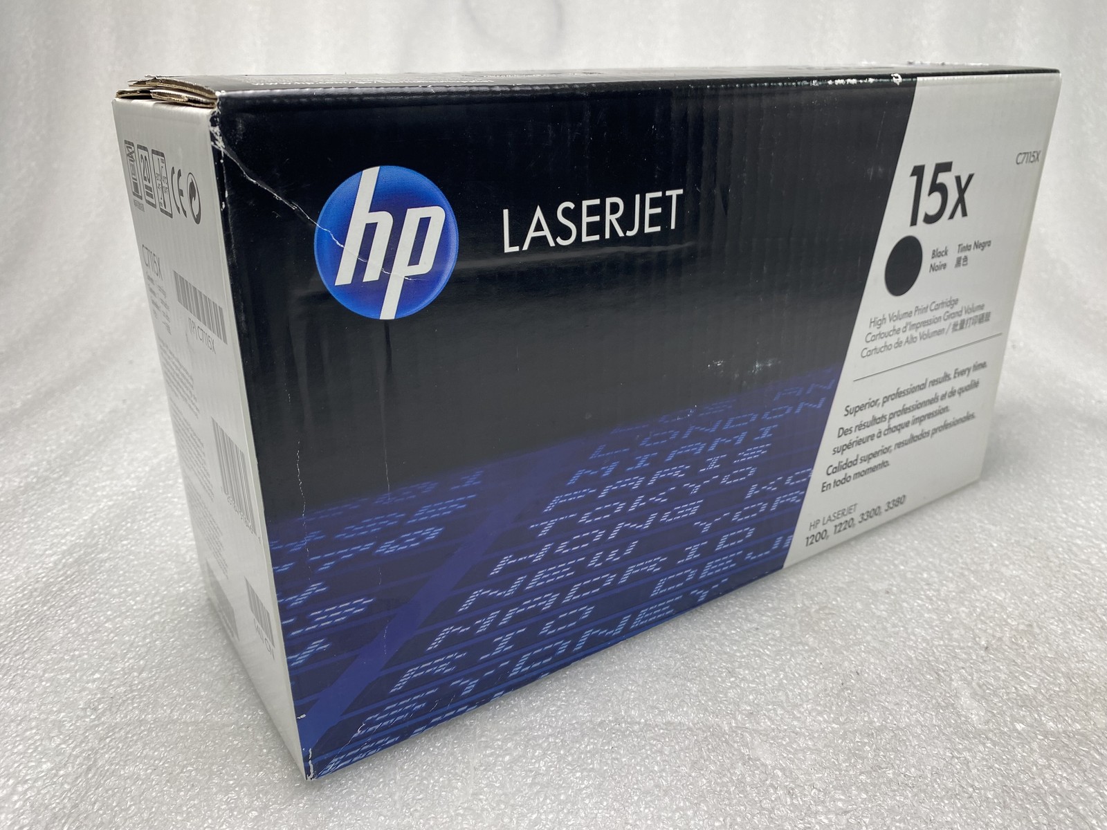 HP C7115X 15X Genuine Black Toner Cartridge Genuine SEALED BOX