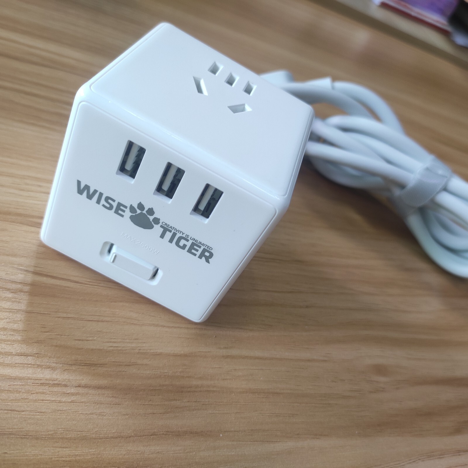 WISE TIGER CREATIVITY IS UNLIMITED 5 Ft Surge Protector Power Strip