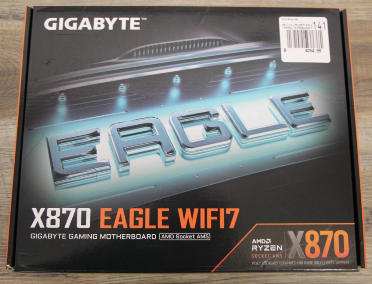 GIGABYTE X870 Eagle WIFI7 AMD AM5 LGA 1718 Motherboard, ATX, DDR5