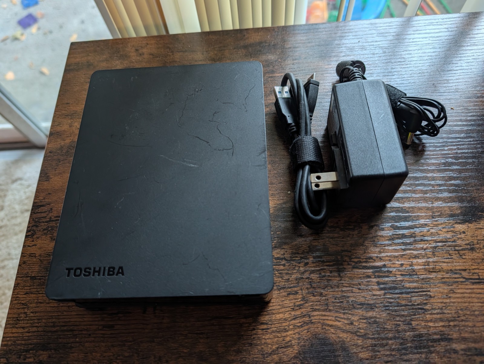Toshiba 4tb External  USB 3.0 SATA Hard Drive With Power Supply Tested