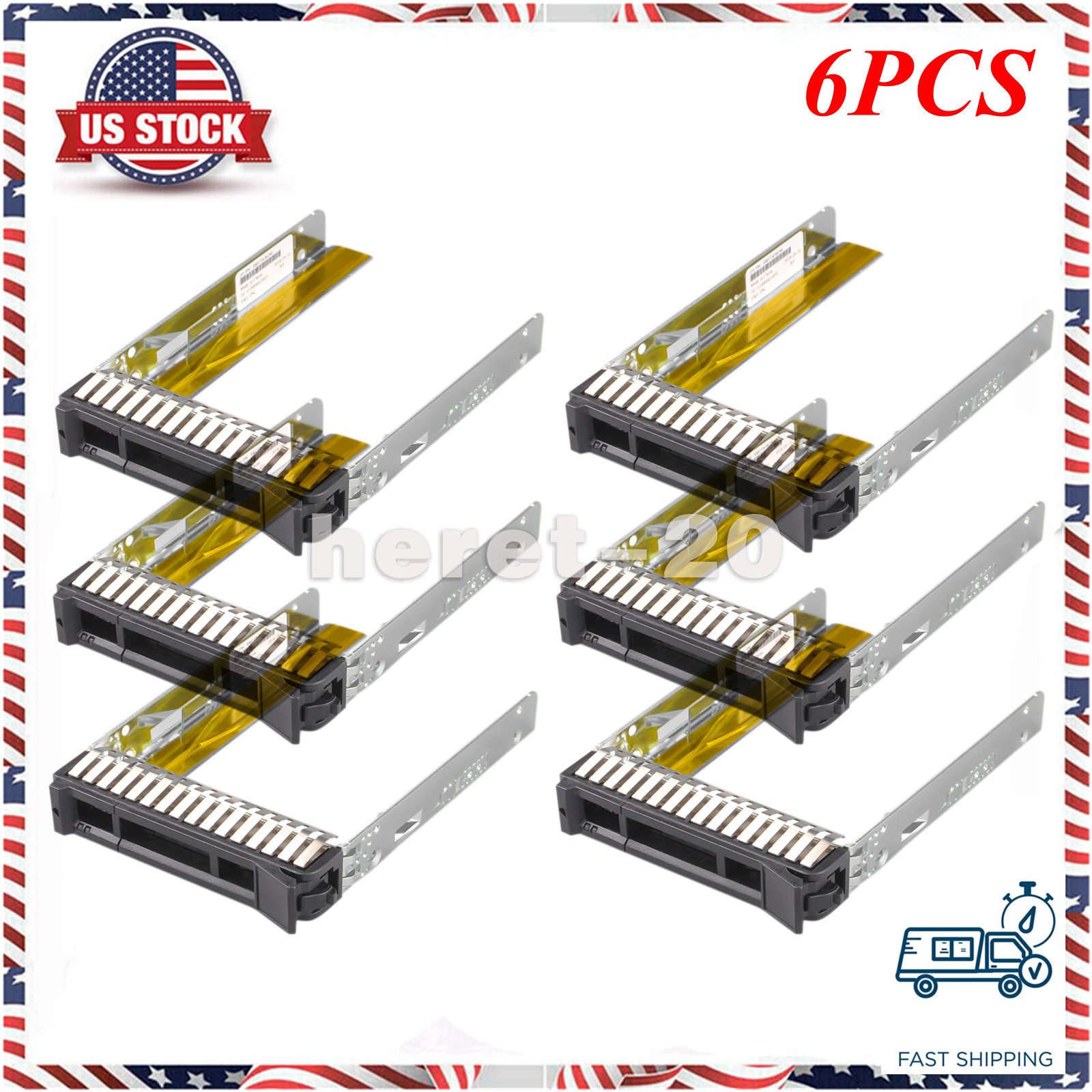 6PCS 2.5" SAS SATA Caddy for Lenovo SR530 SR550 SR630 SR650 SR860 SM17A06246